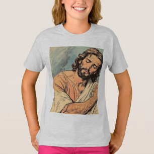 Retro Jezus Christelijk Meisjes T-shirt