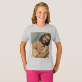 Retro Jezus Christelijk Meisjes T-shirt (Voorkant volledig)