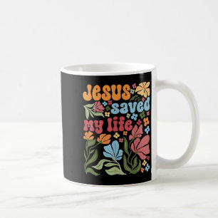 Retro Jezus Christus Heeft Mijn Leven Gered Boho B Koffiemok