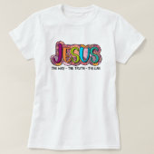 Retro Jezus Geloof Pasen T-shirt (Design voorkant)