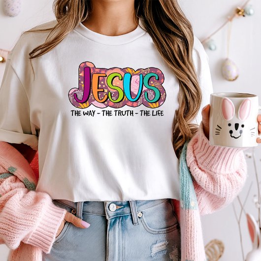 Retro Jezus Geloof Pasen T-shirt