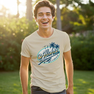 Retro "Jezus houdt van je" Hawaiaans T-shirt