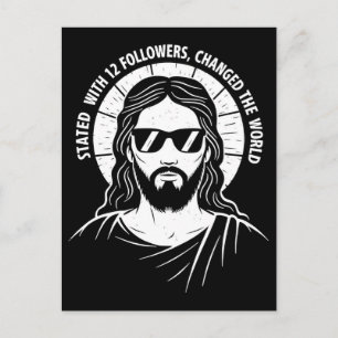 Retro Jezus koning christelijk Feestdagenkaart