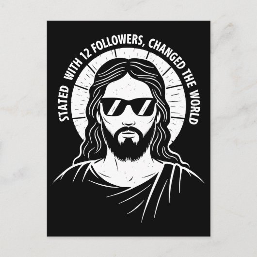 Retro Jezus koning christelijk Feestdagenkaart (Voorkant)