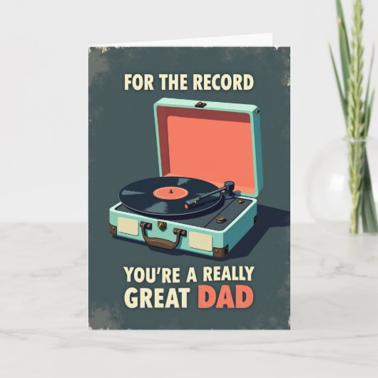Retro Jij Bent Geweldig Papa Kaart (Voorkant)
