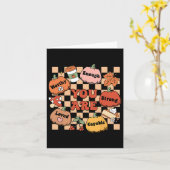 Retro Jij Bent Pompoen Herfst Schoolbegeleider Bed Kaart (Gele Bloem)