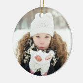 Retro Jingle And Mingle Christmas Checkerboard Red Keramisch Ornament (Links)