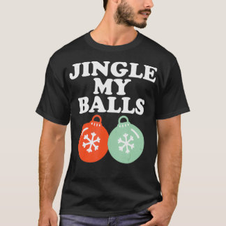Retro Jingle My Balls kerstfeest Holid T-shirt