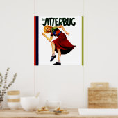 retro jitterbug dans print poster afbeelding (Keuken)