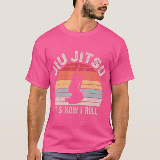 retro jiu jitsu Het is hoe ik rol T-shirt (Voorkant)