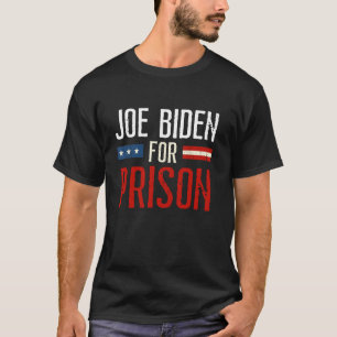 Retro Joe Biden voor Gevangenis Anti Biden Amer T-shirt