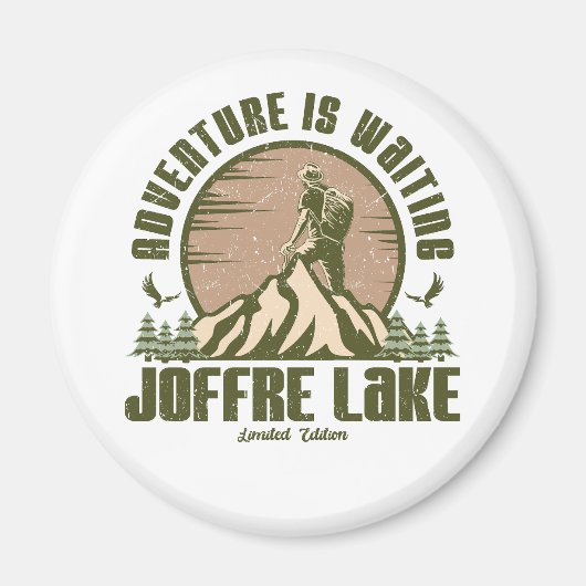 Retro Joffre Lake Hike Magneet (Voorkant)