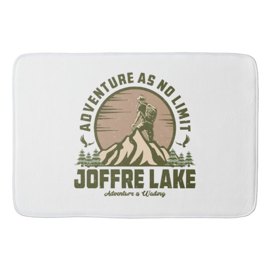 Retro Joffre Lake Wandeltocht Badmat (Voorkant)