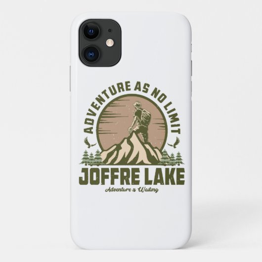 Retro Joffre Lake Wandeltocht Case-Mate iPhone Case (Achterkant)