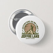 Retro Joffre Lake Wandeltocht Ronde Button 5,7 Cm (Voorkant /achterkant)