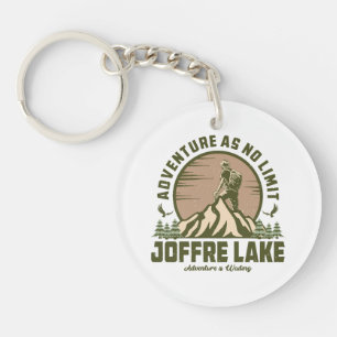 Retro Joffre Lake Wandeltocht Sleutelhanger