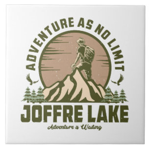 Retro Joffre Lake Wandeltocht Tegeltje