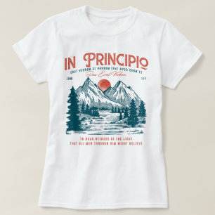 Retro Johannes 1:1-7 Fiets 3 Christelijke Thuissch T-shirt