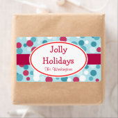 Retro Jolly Feestdagen Labels (Insitu)