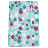 Retro Jolly kerstcadeau Medium Cadeauzakje (Achterkant)