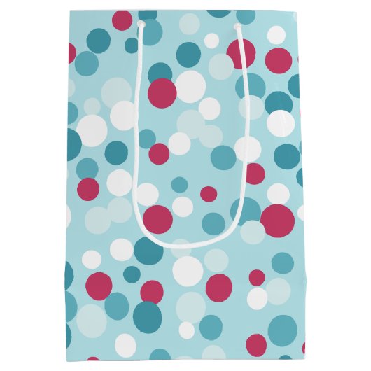 Retro Jolly kerstcadeau Medium Cadeauzakje (Achterkant)