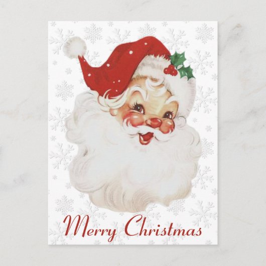 Retro Jolly Kerstkerstkerst Feestdagenkaart (Voorkant)