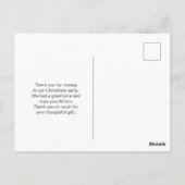  Retro Jolly Old Santa Claus Dank je Briefkaart (Achterkant)