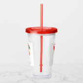  Retro Jolly Old Santa Claus Kerstmis Acryl Drinkbeker (Rechts)