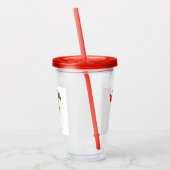  Retro Jolly Old Santa Claus Kerstmis Acryl Drinkbeker (Links)