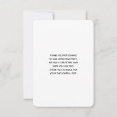 Retro Jolly Old Santa Claus Kerstmis Bedankkaart (Achterkant)