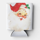 Retro Jolly Old Santa Claus Kerstmis Blikjeskoeler (Voorkant)