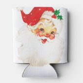 Retro Jolly Old Santa Claus Kerstmis Blikjeskoeler (Achterkant)