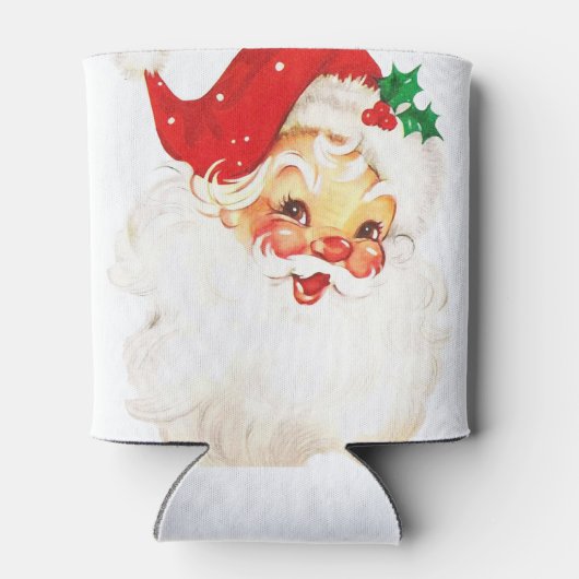  Retro Jolly Old Santa Claus Kerstmis Blikjeskoeler (Achterkant)