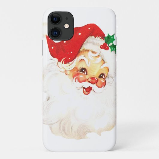  Retro Jolly Old Santa Claus Kerstmis Case-Mate iPhone Case (Achterkant)