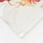  Retro Jolly Old Santa Claus Kerstmis Fleece Deken (Hoek)