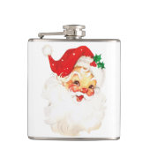  Retro Jolly Old Santa Claus Kerstmis Heupfles (Voorkant)