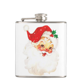  Retro Jolly Old Santa Claus Kerstmis Heupfles