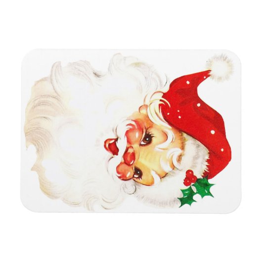 Retro Jolly Old Santa Claus Kerstmis Magneet (Horizontaal)