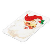 Retro Jolly Old Santa Claus Kerstmis Magneet (Linkerzijde)