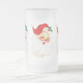 Retro Jolly Old Santa Claus Kerstmis Matglas Bierpul (Center)
