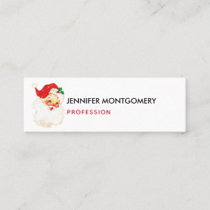  Retro Jolly Old Santa Claus Kerstmis Mini Visitekaartje