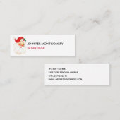 Retro Jolly Old Santa Claus Kerstmis Mini Visitekaartje (Voorkant / Achterkant)