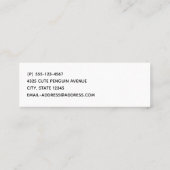 Retro Jolly Old Santa Claus Kerstmis Mini Visitekaartje (Achterkant)