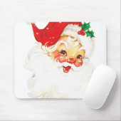 Retro Jolly Old Santa Claus Kerstmis Muismat (Met muis)