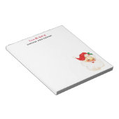 Retro Jolly Old Santa Claus Kerstmis Notitieblok (Schuin)