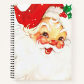 Retro Jolly Old Santa Claus Kerstmis Notitieboek (Voorkant)