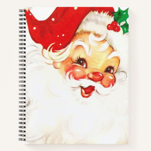  Retro Jolly Old Santa Claus Kerstmis Notitieboek