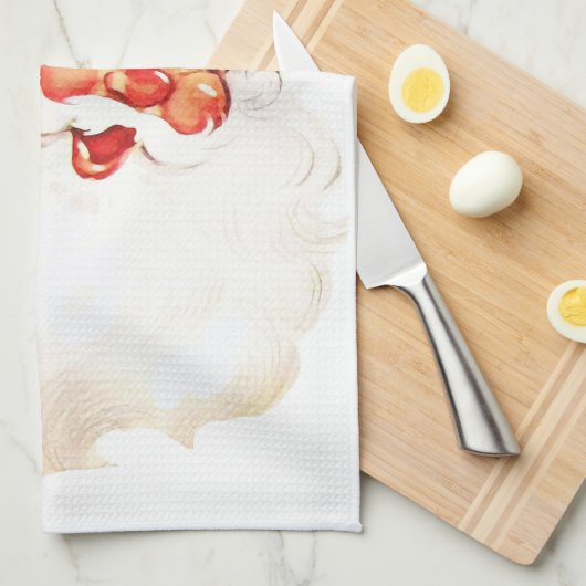  Retro Jolly Old Santa Claus Kerstmis Theedoek (Quarter Fold)