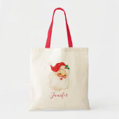 Retro Jolly Old Santa Claus Kerstmis Tote Bag (Voorkant)
