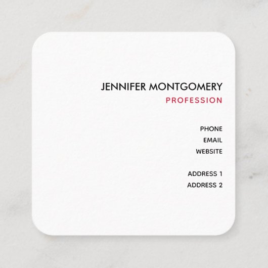 Retro Jolly Old Santa Claus Kerstmis Vierkante Visitekaartje (Achterkant)